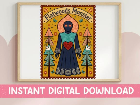 Flatwoods Monster Folk Art Print: A Designer’s Review