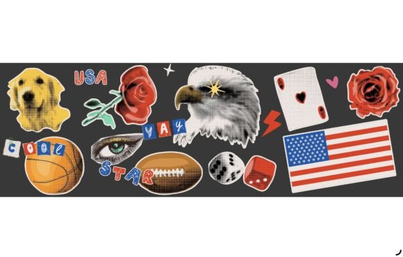 Review: American Vintage Collage Elements for Embroidery