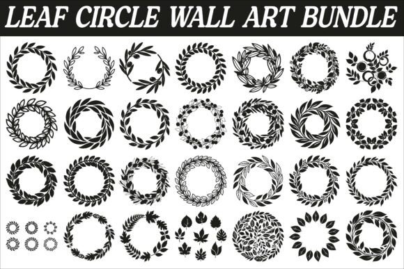 Review: Minimal Leaf Circle Wall Art Design for Embroidery