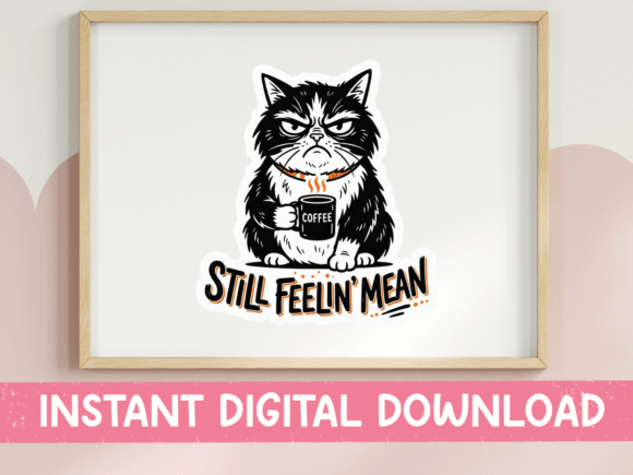 Review: Still Feelin Mean Grumpy Cat Print for Embroidery
