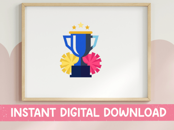 Reviewing Trophy and Pom Poms Cheer Clipart